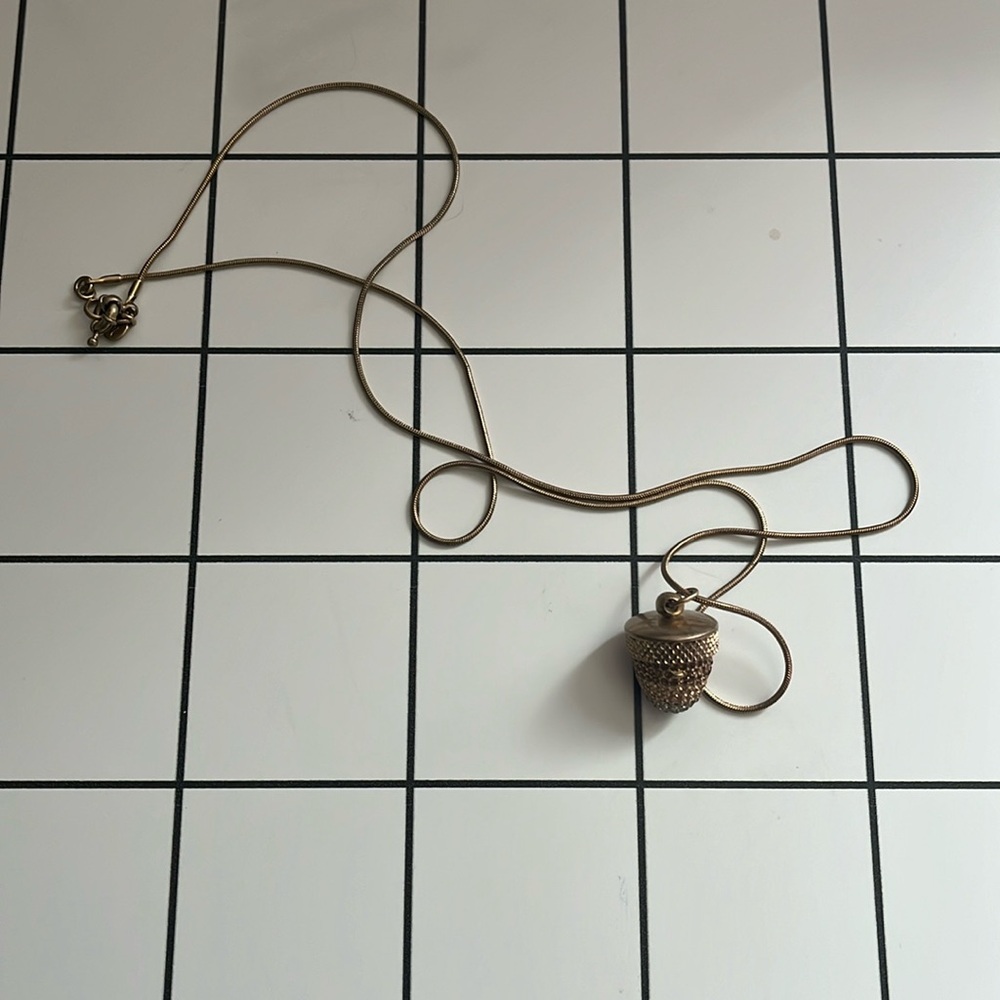 MADEWELL acorn locket necklace
